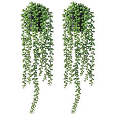 De Gardenia Artificial Vines | Faux Greenery Garland with Willow Leaves | Hanging Ivy Trailing Plant for Home, Office & Holiday Decoration