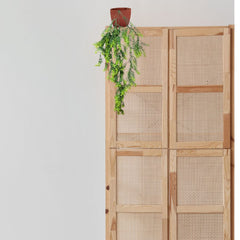 De Gardenia Artificial Hanging Plant with Basket – Realistic Green Leaves & Creepers for Home, Living Room & Wall Decoration