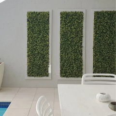 De Gardenia 50x50 cm Artificial Greenery Wall Panel – Lush Faux Vertical Garden Mat for Wall, Balcony & Home Décor