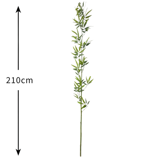 De Gardenia Semi Natural Bamboo Stick – 210 cm Tall | Lifelike Faux Indoor & Outdoor Décor