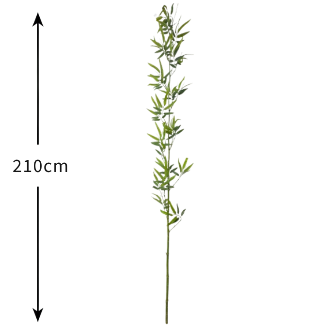 De Gardenia Semi Natural Bamboo Stick – 210 cm Tall | Lifelike Faux Indoor & Outdoor Décor
