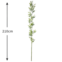 De Gardenia Semi Natural Bamboo Stick – 210 cm Tall | Lifelike Faux Indoor & Outdoor Décor