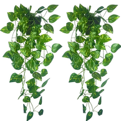 De Gardenia Artificial Vines | Faux Greenery Garland with Willow Leaves | Hanging Ivy Trailing Plant for Home, Office & Holiday Decoration