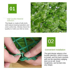 De Gardenia Artificial Ivy Leaf Mat – 1m x 3m Faux Green Privacy Fence Panel for Wall, Balcony, Vertical Garden & Backdrop Decoration