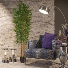 De Gardenia 180cm Semi-Natural Bamboo Plant with Pot – 6ft Real-Trunk Faux Indoor Bamboo Tree for Home, Office & Zen Décor