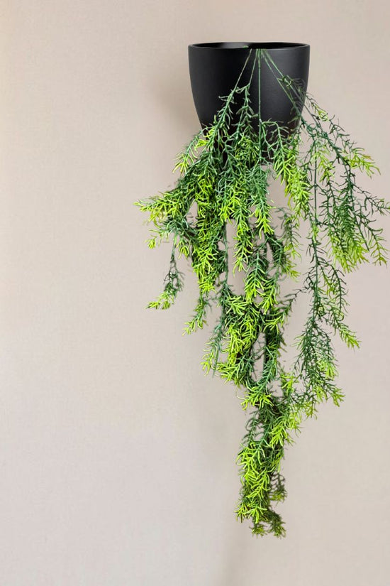 De Gardenia Artificial Hanging Plant with Basket – Realistic Green Leaves & Creepers for Home, Living Room & Wall Decoration