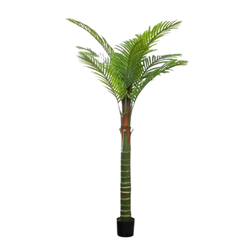 De Gardenia Areca Palm – 180 cm Tall Artificial Plant with 9 Lifelike Leaves Without Pot | Faux Tropical Greenery for Home & Office