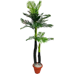 De Gardenia Areca Palm X2 – 170 cm Tall Artificial Plant Without Pot | Lifelike Faux Tropical Greenery for Home & Office