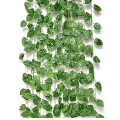 De Gardenia Artificial Ivy Garlands – 12 Pack Hanging Vine Creepers, 6.7 Ft Each with 80 Leaves per String for Home, Wall & Party Decoration