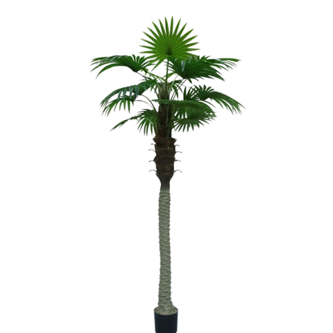 De Gardenia Travelor Palm – 150 cm Tall Artificial Plant with 15 Lifelike Leaves Without Pot | Faux Tropical Greenery for Home & Office