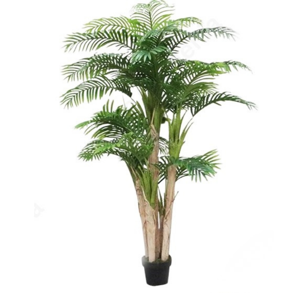De Gardenia Areca Palm X5 – 220 cm Tall Artificial Plant Without Pot | Lifelike Faux Tropical Greenery for Home & Office
