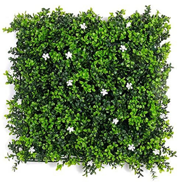 De Gardenia 50x50 cm Artificial Greenery Wall Panel – Lush Faux Vertical Garden Mat for Wall, Balcony & Home Décor
