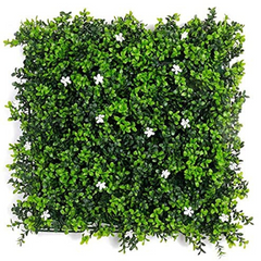 De Gardenia 50x50 cm Artificial Greenery Wall Panel – Lush Faux Vertical Garden Mat for Wall, Balcony & Home Décor
