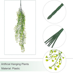 De Gardenia Artificial Vines | Faux Greenery Garland with Willow Leaves | Hanging Ivy Trailing Plant for Home, Office & Holiday Decoration