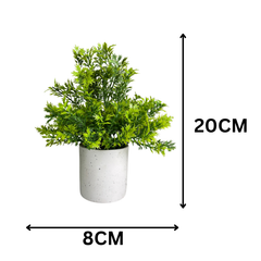 De Gardenia Artificial Rubber Plant – Small Faux Potted Plant for Tabletop, Home, Bathroom & Office Décor | Indoor Decorative Greenery