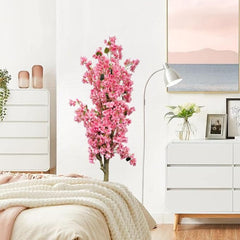 De Gardenia Artificial Bougainvillea Tree – 5.7 Feet Tall | Faux Flowering Tree with Pink Blooms for Home, Balcony & Office Décor | Indoor Outdoor UV Resistant Decorative Plant Without Pot