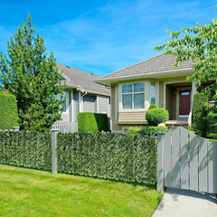 De Gardenia Artificial Faux Ivy Leaf Mat – 1m x 3m Dark Green Privacy Fence Panel for Wall Decor, Vertical Garden, Balcony & Backdrop Decoration