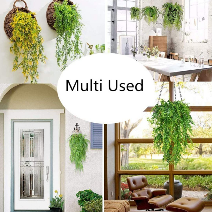 De Gardenia Artificial Hanging Vines – Faux Willow Leaf Garland for Wall, Balcony & Event Décor | Realistic Trailing Greenery for Home, Office & Festive Styling