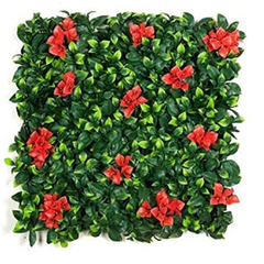 De Gardenia 50x50 cm Artificial Greenery Wall Panel – Lush Faux Vertical Garden Mat for Wall, Balcony & Home Décor