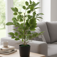 De Gardenia Redmachira Leaves Mix – 60 cm Tall Artificial Plant | Lifelike Faux Indoor & Outdoor Décor Without Pot