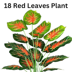 De Gardenia Artificial Money Plant with Pot – 55 cm Tall Faux Green Plant with 18 Tropical Palm Leaves | Indoor Decorative Monstera for Home & Office