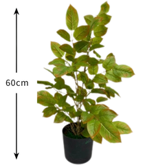 De Gardenia Redmachira Leaves Mix – 60 cm Tall Artificial Plant | Lifelike Faux Indoor & Outdoor Décor Without Pot