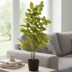 De Gardenia Redmachira Leaves Mix – 60 cm Tall Artificial Plant | Lifelike Faux Indoor & Outdoor Décor Without Pot