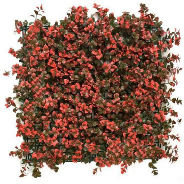 De Gardenia 50x50 cm Artificial Greenery Wall Panel – Lush Faux Vertical Garden Mat for Wall, Balcony & Home Décor