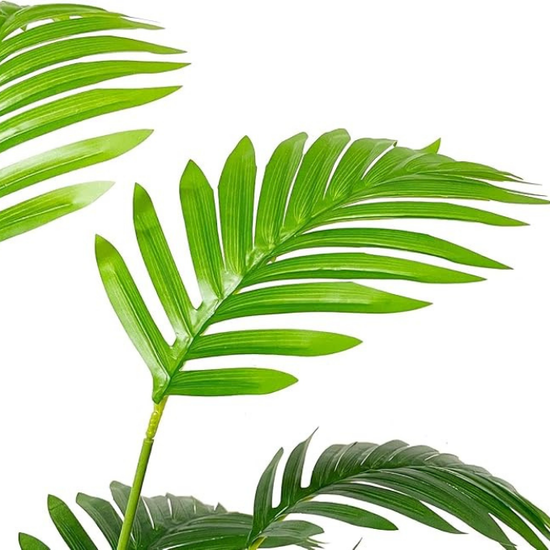 De Gardenia Artificial Areca Palm Plant – 75 cm Tall Faux Palm Tree with 18 Turtle Leaves | Without Pot | Indoor & Outdoor Décor for Home & Office