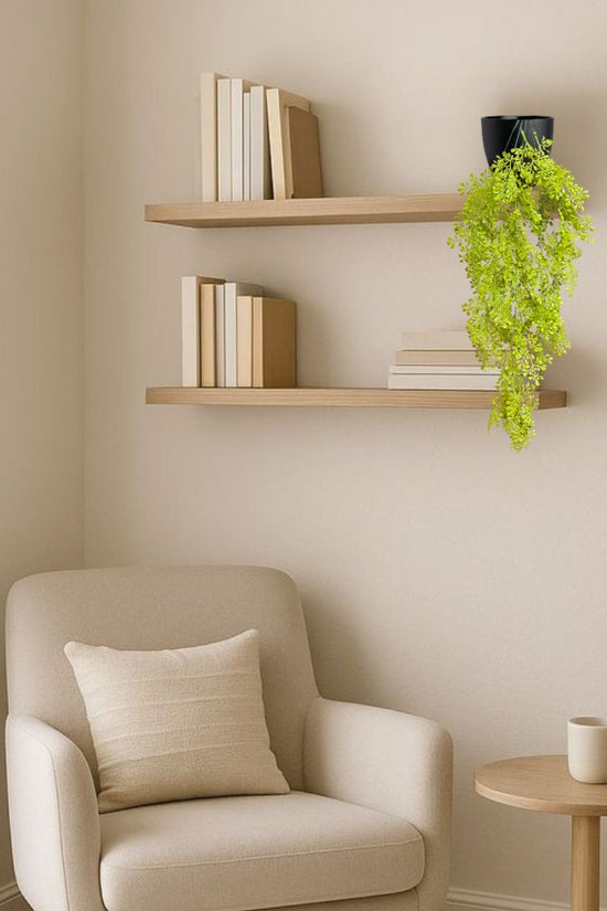De Gardenia Artificial Hanging Plant with Basket – Realistic Green Leaves & Creepers for Home, Living Room & Wall Decoration