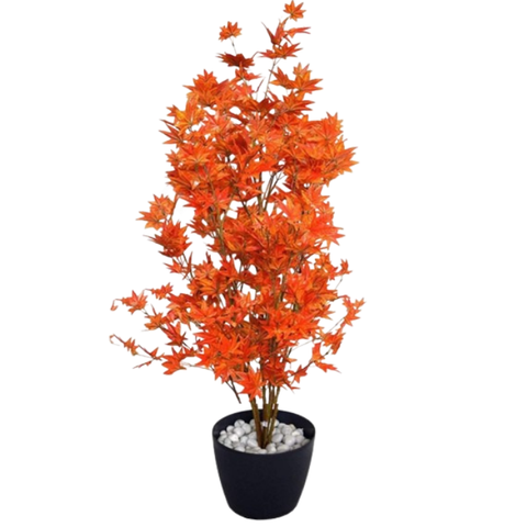 De Gardenia 150CM Artificial Japanese Maple Orange (Without Pot) – Lifelike Decorative Tree for Home, Office & Indoor Décor