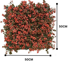 De Gardenia 50x50 cm Artificial Greenery Wall Panel – Lush Faux Vertical Garden Mat for Wall, Balcony & Home Décor