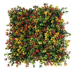 De Gardenia 50x50 cm Artificial Greenery Wall Panel – Lush Faux Vertical Garden Mat for Wall, Balcony & Home Décor