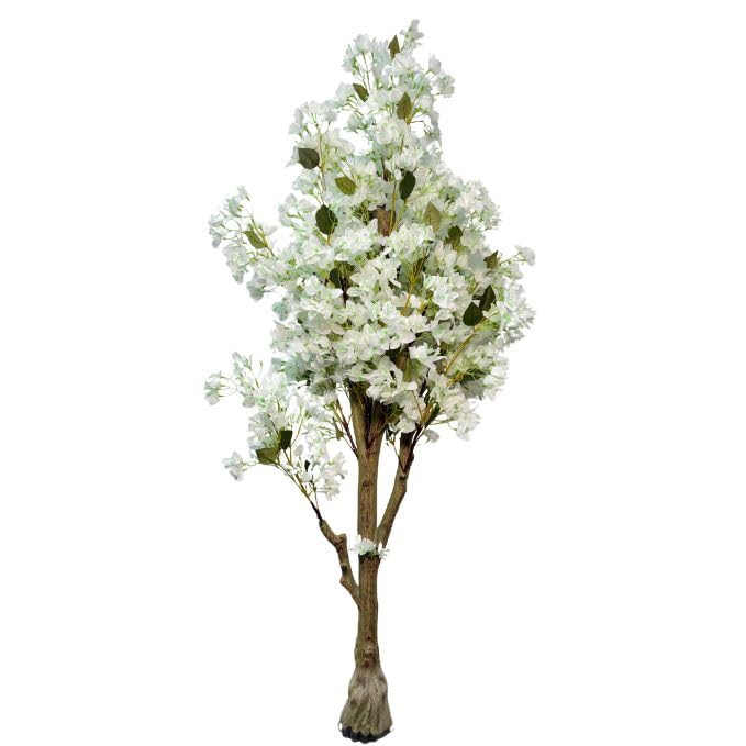 De Gardenia Artificial Bougainvillea Tree – 5.7 Feet Tall | Faux Flowering Tree with Pink Blooms for Home, Balcony & Office Décor | Indoor Outdoor UV Resistant Decorative Plant Without Pot
