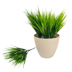 De Gardenia Plastic Yucca Shrubs – 30cm Artificial Greenery Without Pot for Home, Office & Tabletop Décor