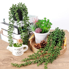 De Gardenia Artificial Vines | Faux Greenery Garland with Willow Leaves | Hanging Ivy Trailing Plant for Home, Office & Holiday Decoration