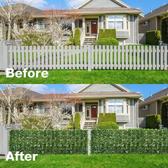 De Gardenia Artificial Faux Ivy Leaf Mat – 1m x 3m Dark Green Privacy Fence Panel for Wall Decor, Vertical Garden, Balcony & Backdrop Decoration