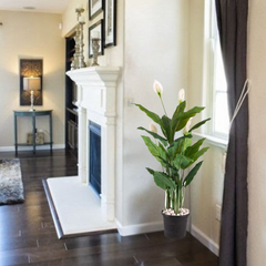 De Gardenia 150CM Real Touch Spathiphyllum Plant (X3, Without Pot) – Lifelike Peace Lily for Home, Office & Indoor Décor