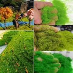 De Gardenia 100g Artificial Moss Grass Powder – Green Simulated DIY Material for Mini Fairy Garden, Landscape Design & Craft Decoration