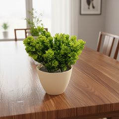 De Gardenia Succulent Leaf PVC Shrubs – 30 cm Tall Artificial Plant | Lifelike Faux Succulent Greenery for Home & Office