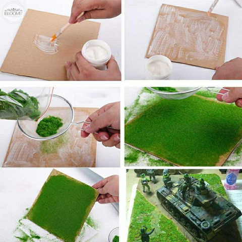 De Gardenia 100g Artificial Moss Grass Powder – Green Simulated DIY Material for Mini Fairy Garden, Landscape Design & Craft Decoration