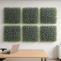 De Gardenia 50x50 cm Artificial Greenery Wall Panel – Lush Faux Vertical Garden Mat for Wall, Balcony & Home Décor
