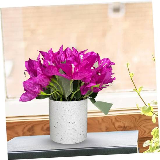De Gardenia Artificial Rubber Plant – Small Faux Potted Plant for Tabletop, Home, Bathroom & Office Décor | Indoor Decorative Greenery