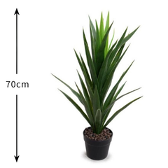 De Gardenia Yucca – 70 cm Tall Artificial Plant | Lifelike Faux Indoor & Outdoor Décor Without Pot