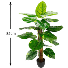 De Gardenia 85CM Artificial Pothos with Moss Stick (Without Pot) – Lifelike Climbing Plant for Home & Office Décor