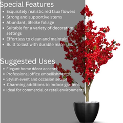 De Gardenia Artificial Bougainvillea Tree – 5.7 Feet Tall | Faux Flowering Tree with Pink Blooms for Home, Balcony & Office Décor | Indoor Outdoor UV Resistant Decorative Plant Without Pot