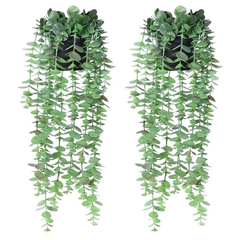 De Gardenia Artificial Vines | Faux Greenery Garland with Willow Leaves | Hanging Ivy Trailing Plant for Home, Office & Holiday Decoration