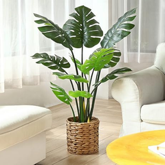 De Gardenia 120CM Artificial Monstera Plant (Without Pot) – Lifelike Decorative Tropical Plant for Home & Office Décor