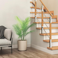 De Gardenia 120CM Artificial Areca Palm X4 (18 Leaves, Without Pot) – Lifelike Tropical Plant for Home & Office Décor