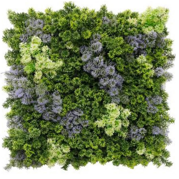 De Gardenia 50x50 cm Artificial Greenery Wall Panel – Lush Faux Vertical Garden Mat for Wall, Balcony & Home Décor
